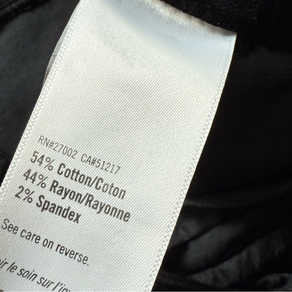 NWOT PAIGE Cindy Straight Leg Pants Twisted Seam Black Velvet Casual Women’s 25 - Picture 13 of 14